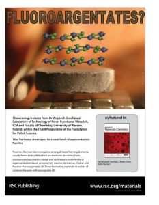 Cover 'Journal of Materials Chemistry' 2009
